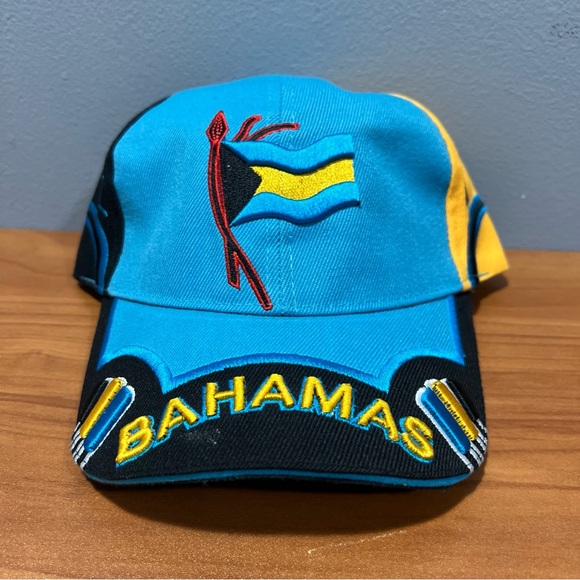 Bahamas Blue and Yellow Cap - Picture 1 of 6
